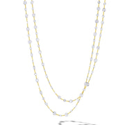 64Facets rose cut diamond chain necklace in 18K gold