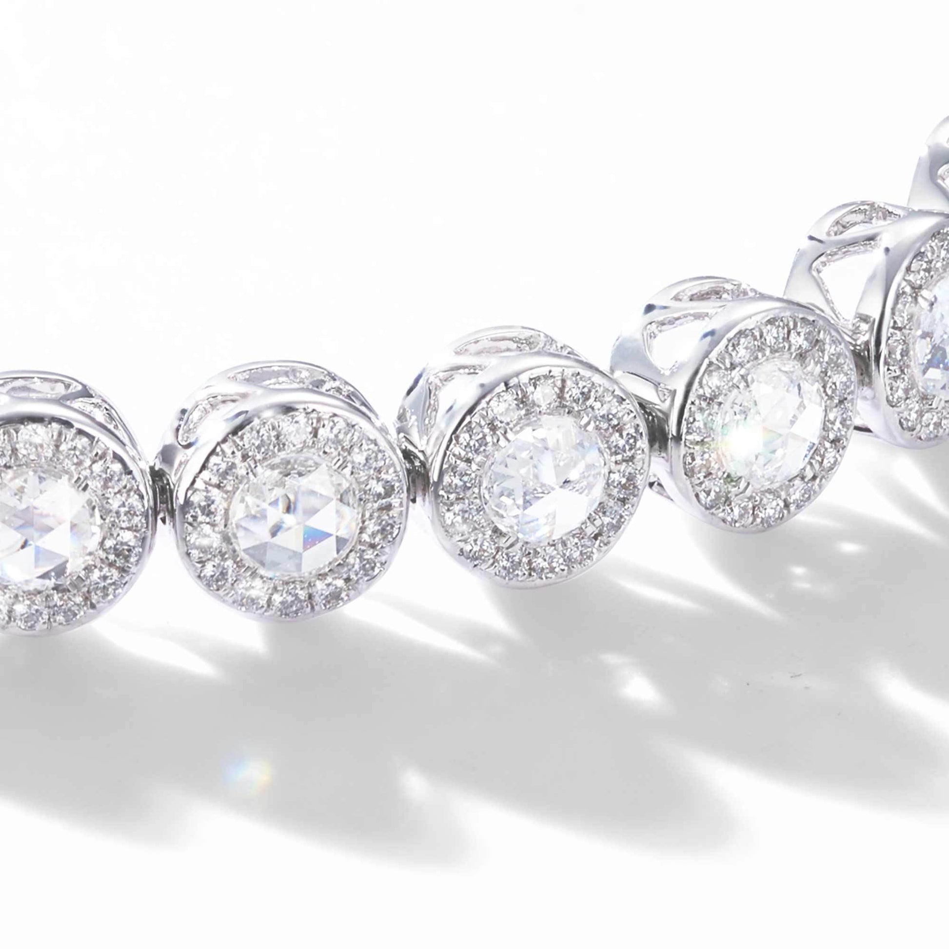 Scallop Diamond Tennis Bracelet