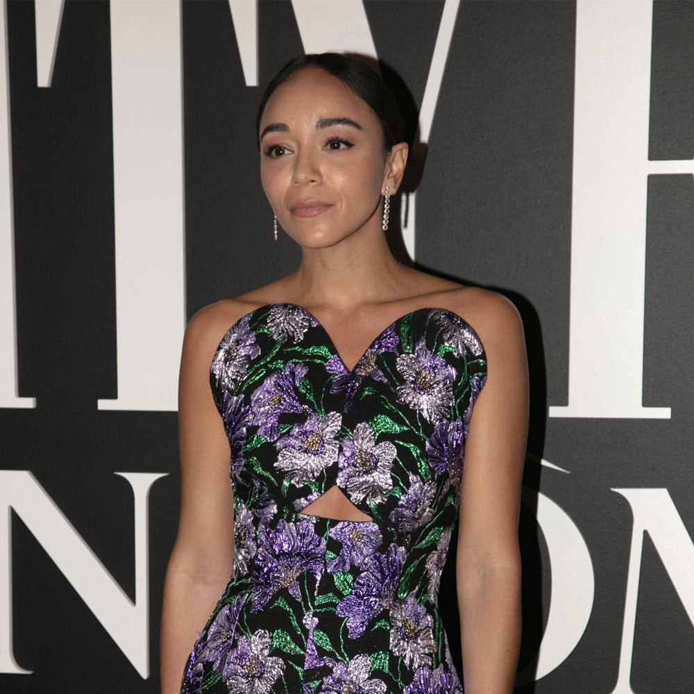 Image of Ashley Madekwe wearing 64facets diamond earrings