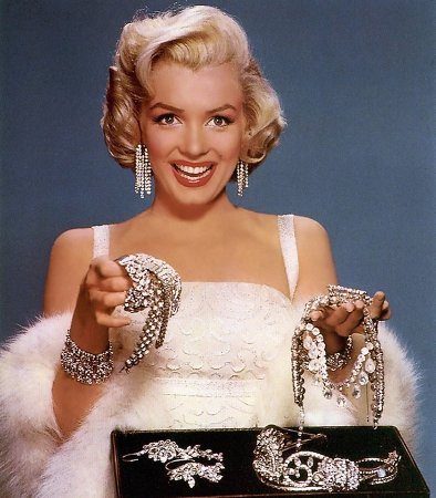 Image of Marilyn Monroe Diamonds Are a Girl Best friends