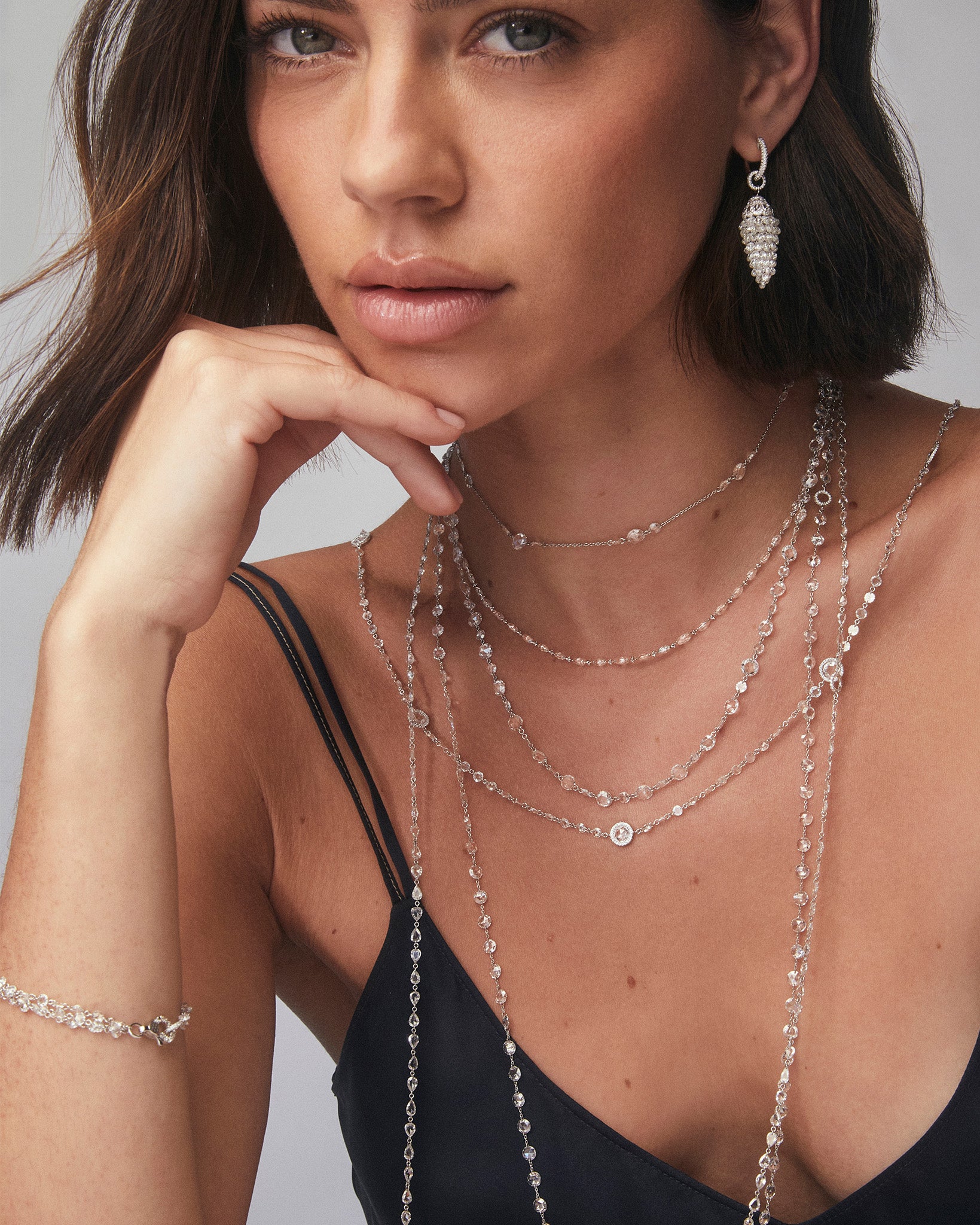 Ethereal Three Strand Bracelet