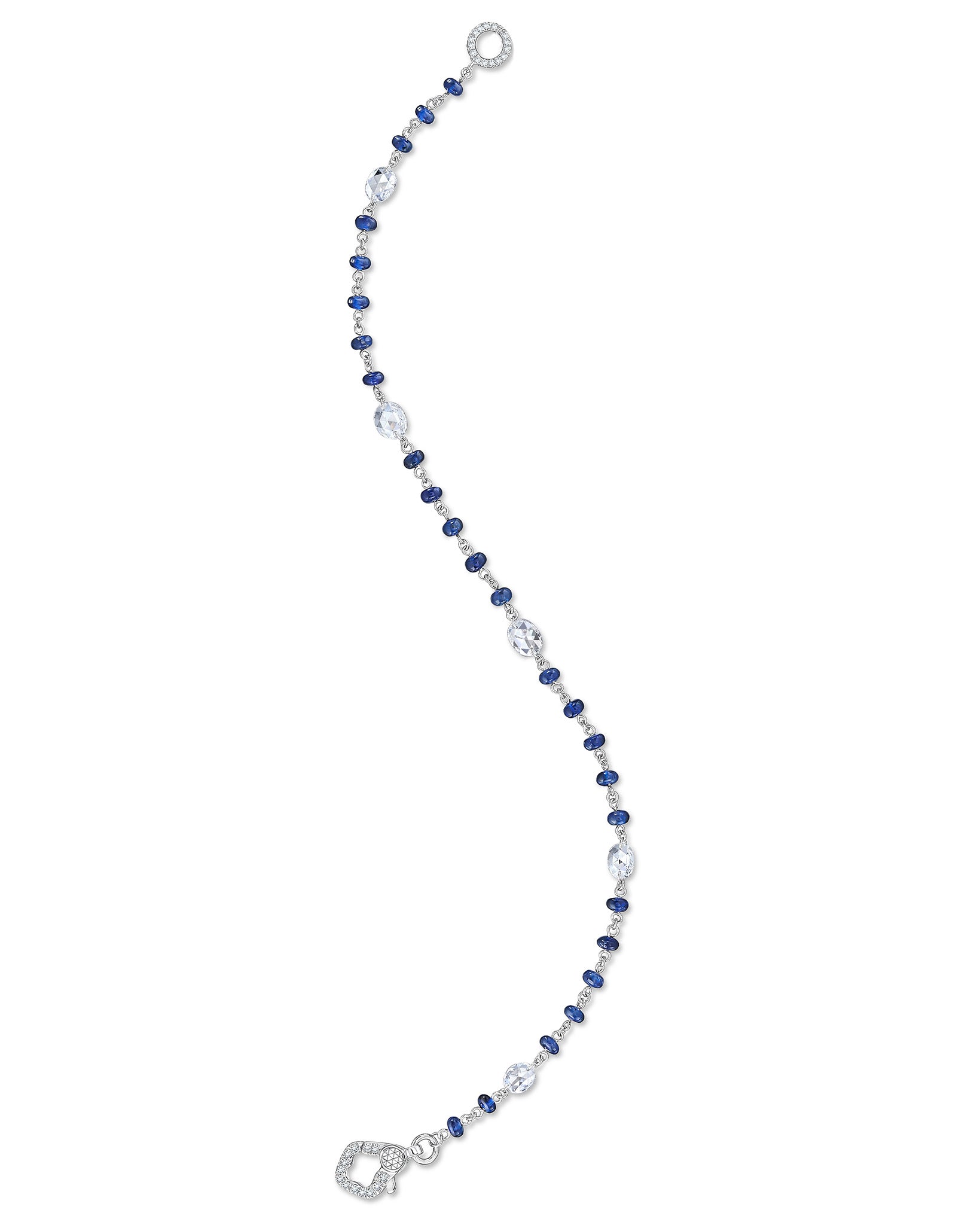 Diamond & Gemstone Chain Bracelet