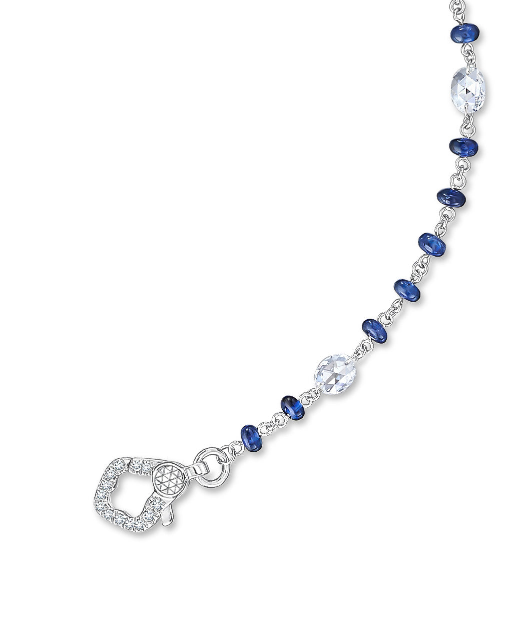 Diamond & Gemstone Chain Bracelet