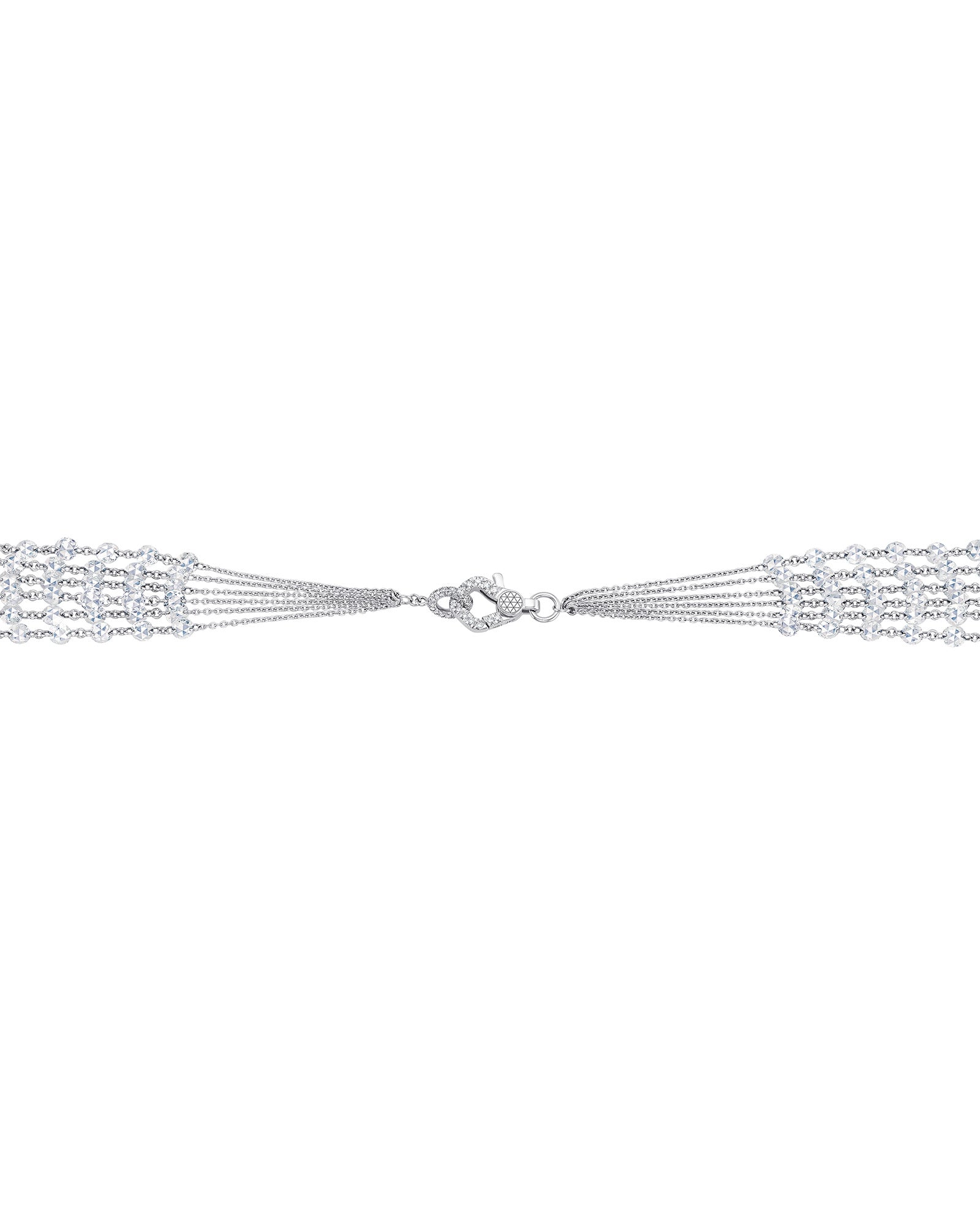 Six Strand Diamond Rope Necklace