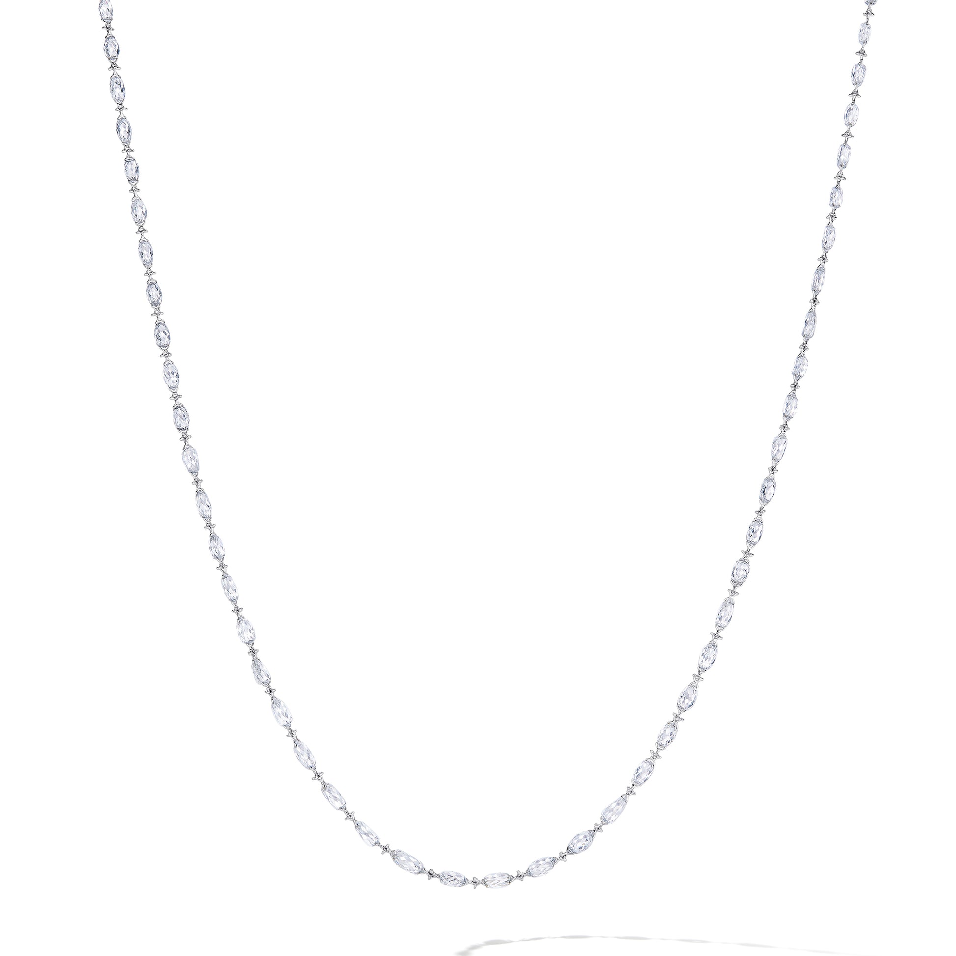 Briolette Diamond Chain Necklace