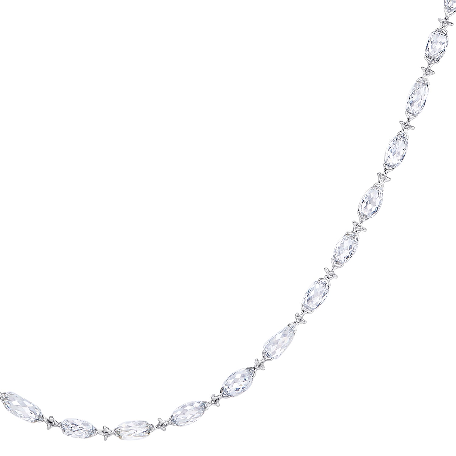 Briolette Diamond Chain Necklace