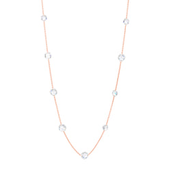 Image of Gold and Diamond Station Necklace