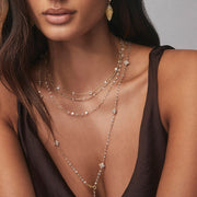 Blossom Diamond Station Necklace