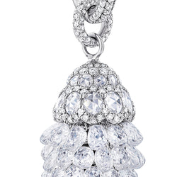 Image of Briolette Diamond Cluster Drop Earrings