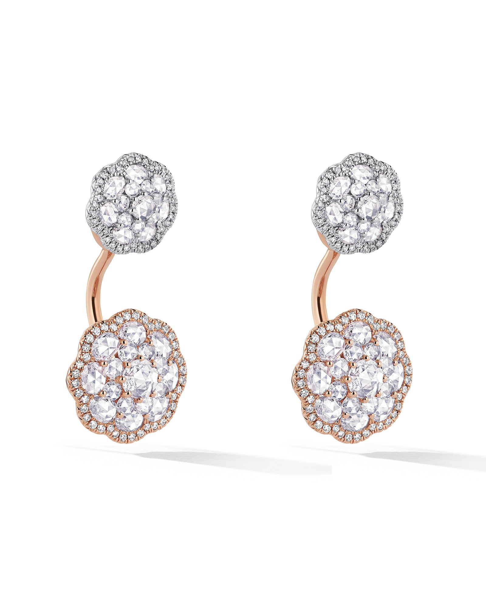 Floating Floral Drop Earrings