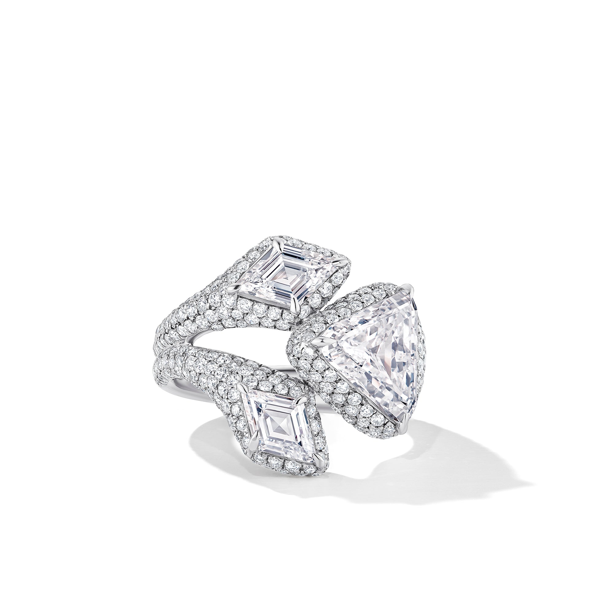Kite & Shield Diamond Statement Ring