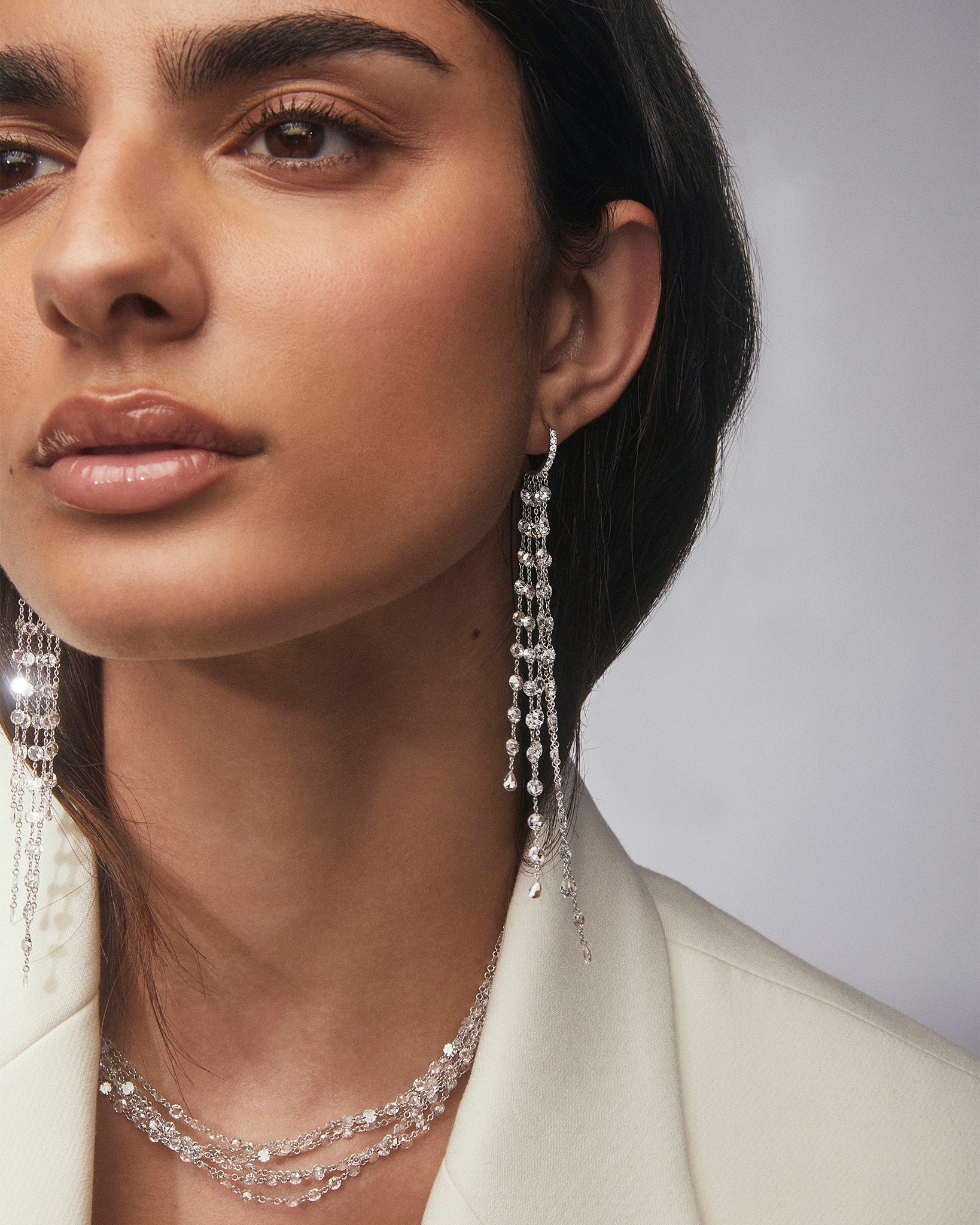 Five Strand Diamond Shoulder Duster Tassels