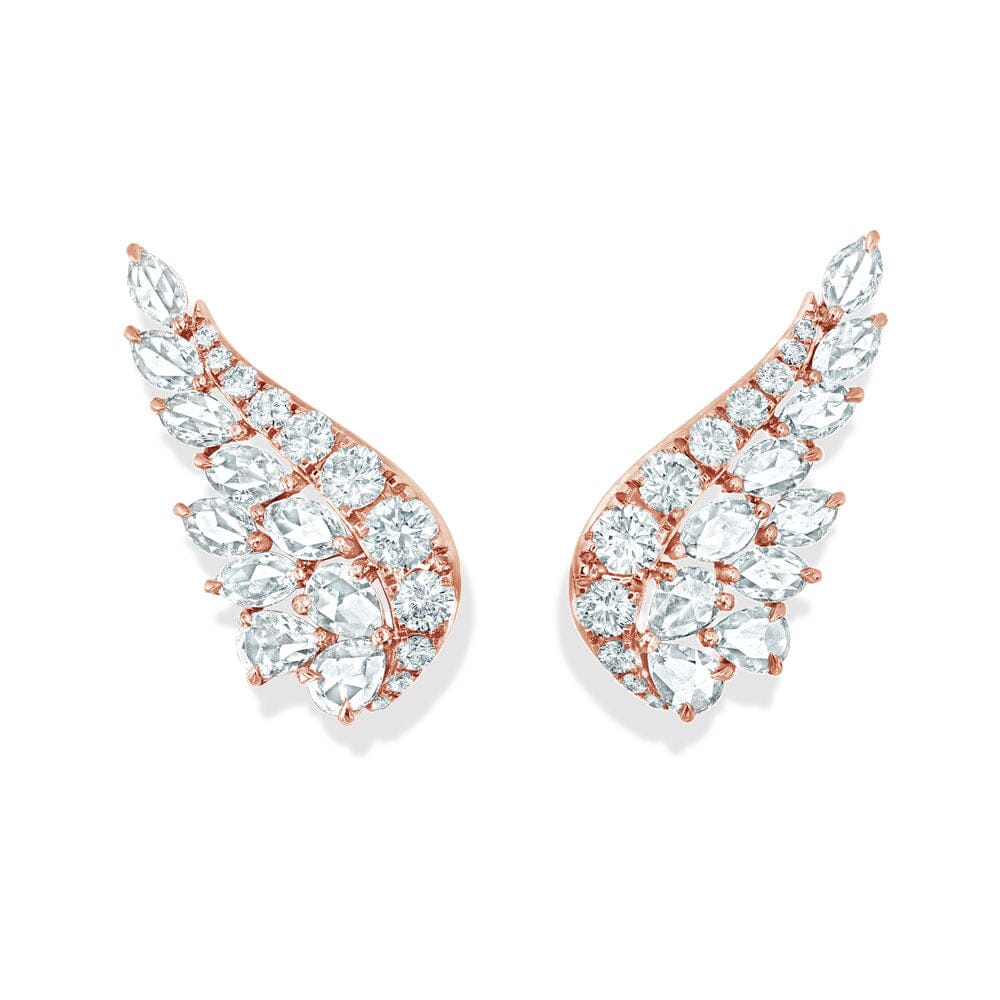 Image of 64Facets Diamond Angel Wing Crawler Earrings