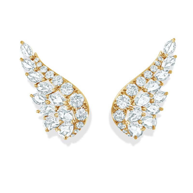 Image of 64Facets Diamond Angel Wing Crawler Earrings