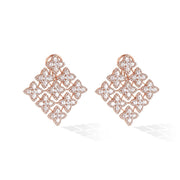 64Facets Blossom Diamond Earrings set in 18k gold
