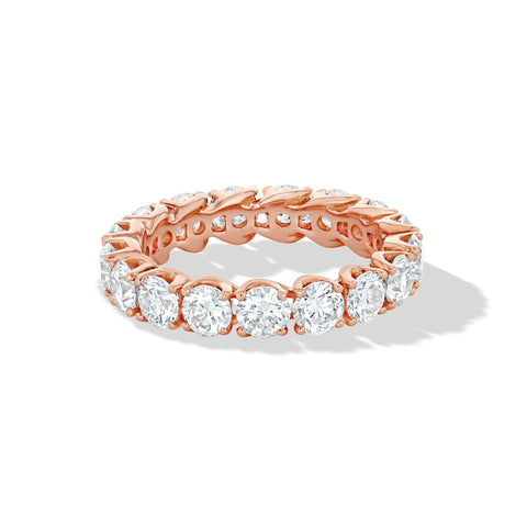 Brilliant-cut diamond eternity band or wedding ring 