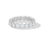 Brilliant-cut diamond eternity band or wedding ring 