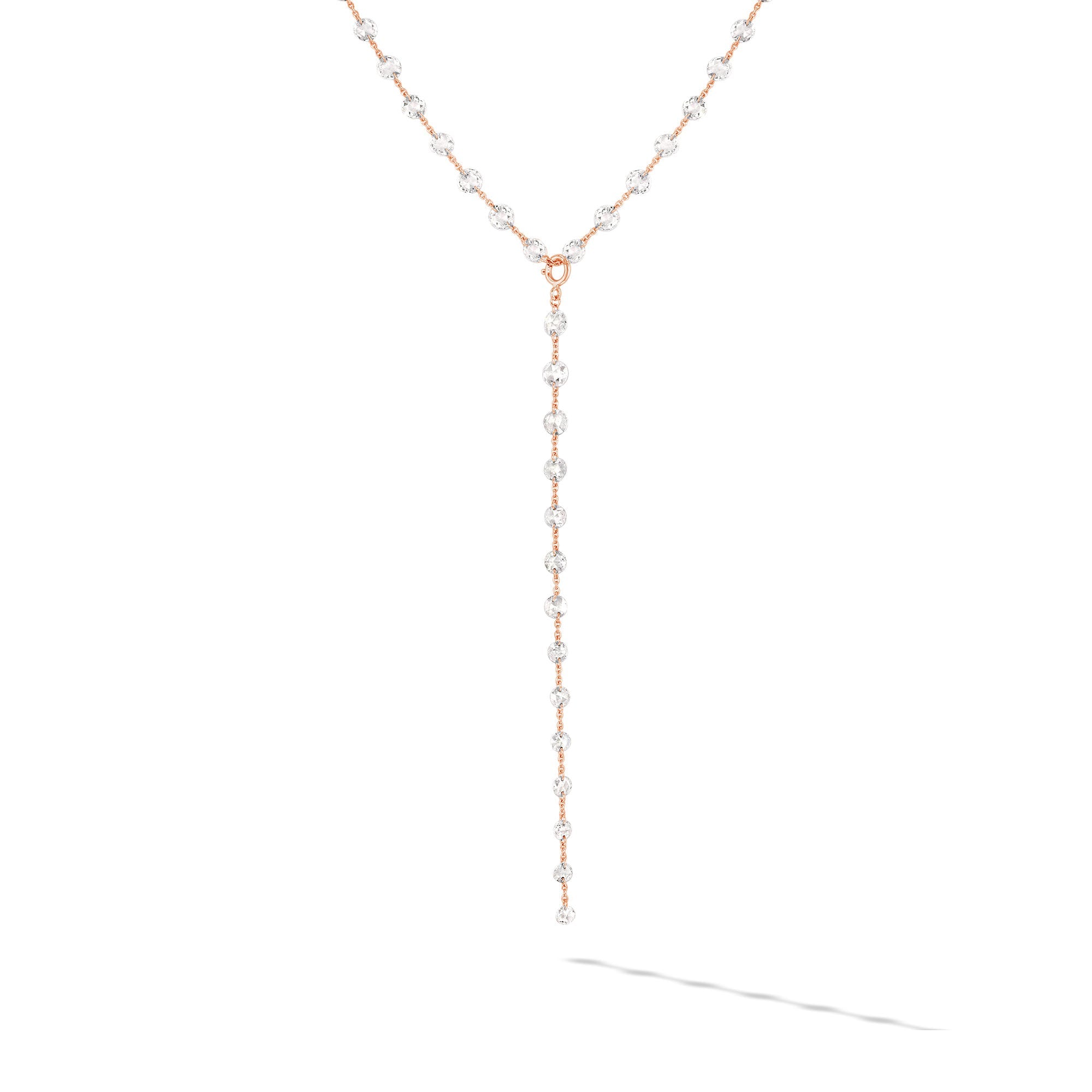 Image of 64facets rose cut diamond extension for necklaces