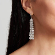 Ethereal diamond tassel earring