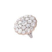 Eclat Shield Diamond Ring. 64Facets Fine Diamond Jewelry. Ethically Sourced Rose Cut Diamonds.