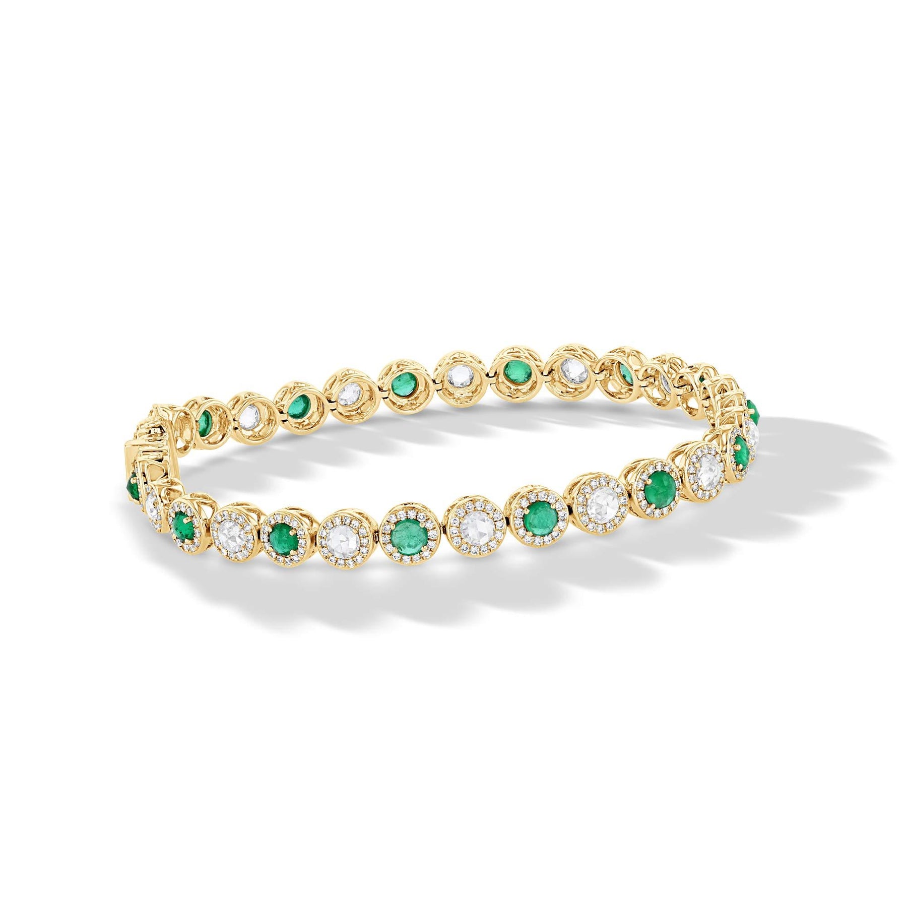 Netali Nissim Yellow Gold, Emerald and Quartz Protected Bracelet | Harrods  UK