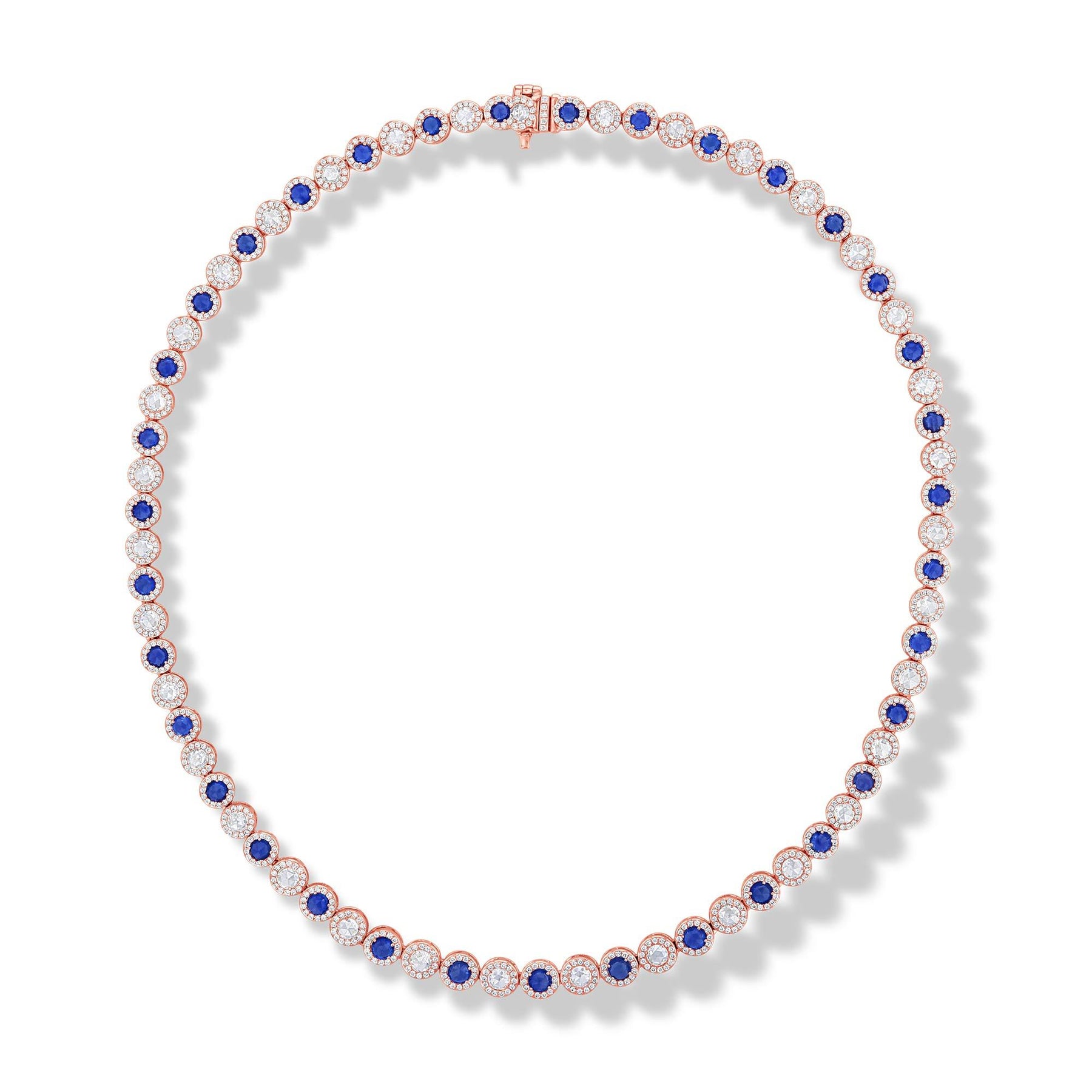 Etho Maria 18K Rose Gold Blue Sapphire Long Necklace - HN1592LH58387 –  Moyer Fine Jewelers