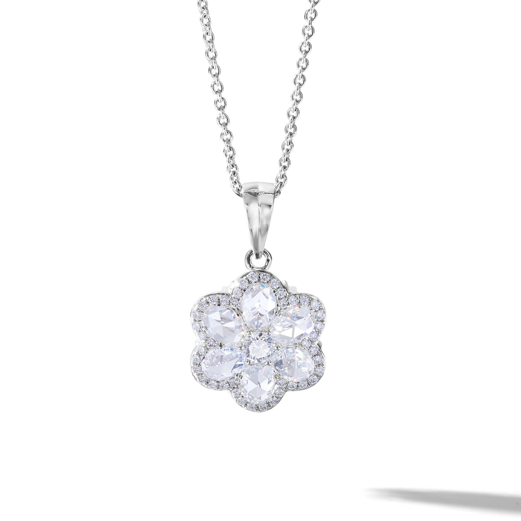 Gold Radiant Frost Diamond Pendant – GIVA Jewellery