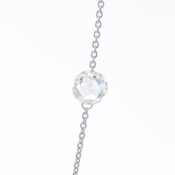 Image of 64Facets 18K Gold Chain Necklace with Rose Cut Diamond Stations