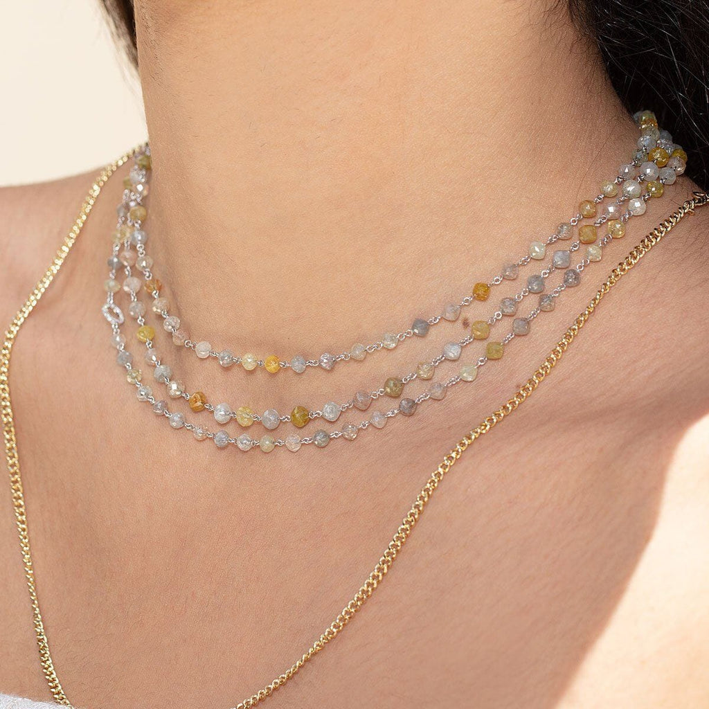 Rough Diamond Necklace - White – Squirrel City Jewelers