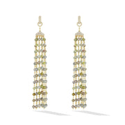 64facets rough diamond tassel earrings 