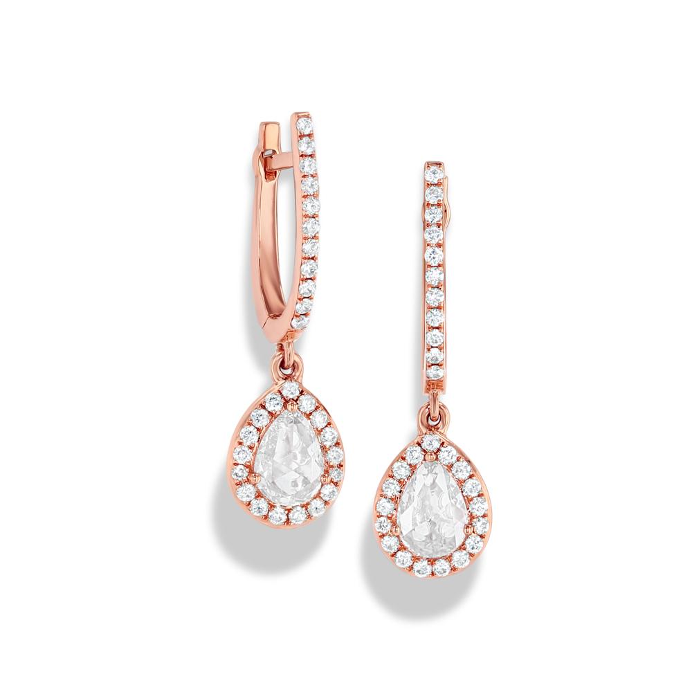Scallop Diamond Drops (Pear)
