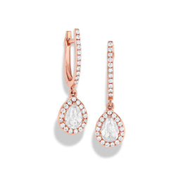 Image of Scallop Diamond Drops (Pear)