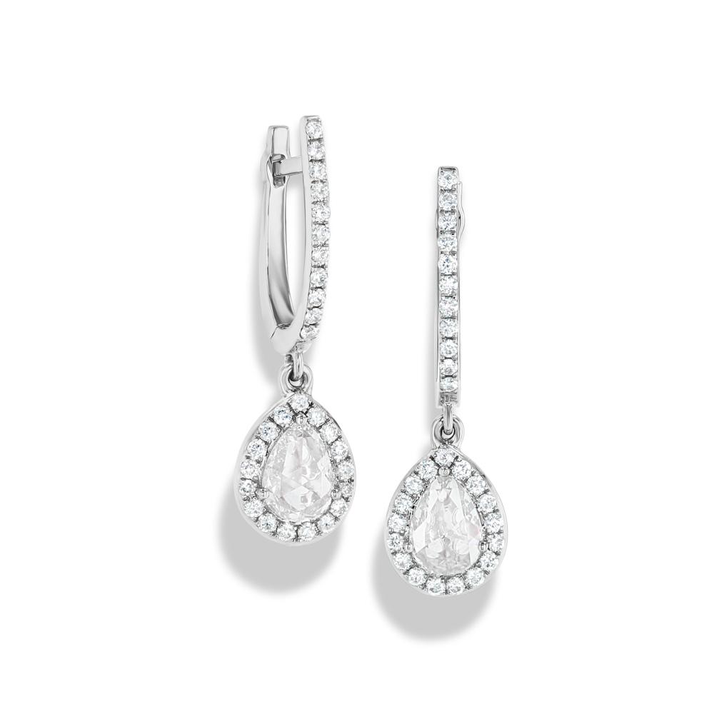 Scallop Diamond Drops (Pear)