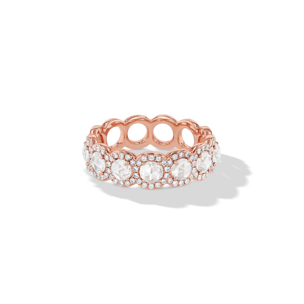 Scallop Diamond Arc Ring