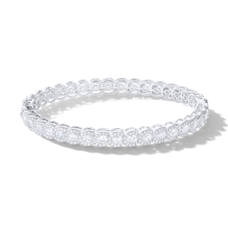64Facets diamond and white gold bangle