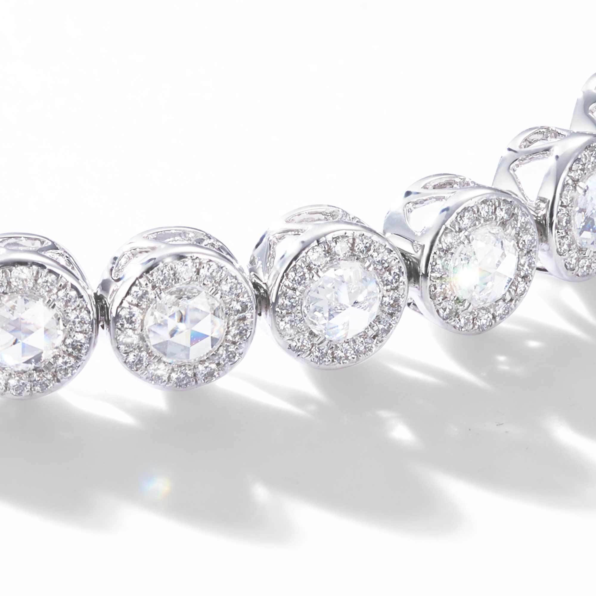 Scallop Diamond Tennis Bracelet (Small)