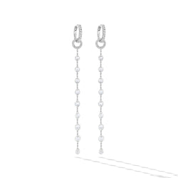 Image of 64Facets thin rose cut diamond single drop tassel earring