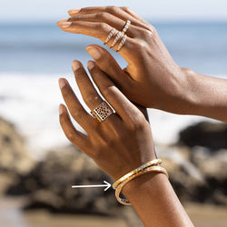 Image of 64Facets Gold and Diamond Stardust Astral Bangle