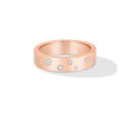 Image of 64Facets Stardust Astral Gold and Diamond Ring with rose cut diamonds 