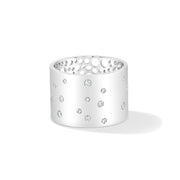 64facets Stardust Astral Statement Ring: 18k gold band speckled with rose-cut diamonds 