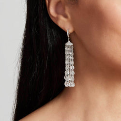Image of Ethereal diamond tassel earring