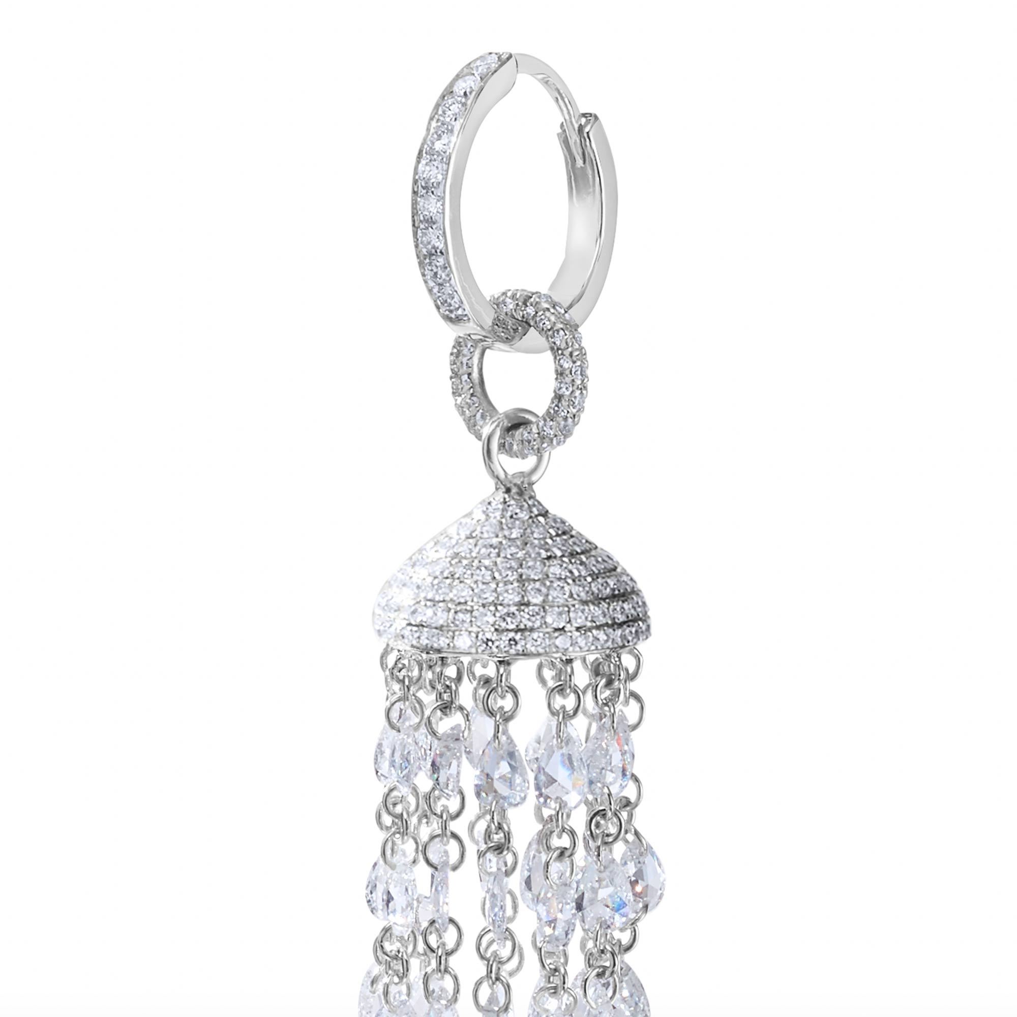 Image of Diamond Tassel Earrings