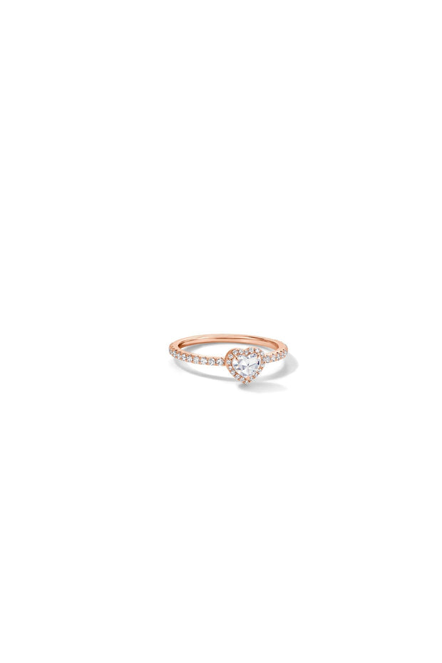 Timeless Rose Heart Solitaire Ring