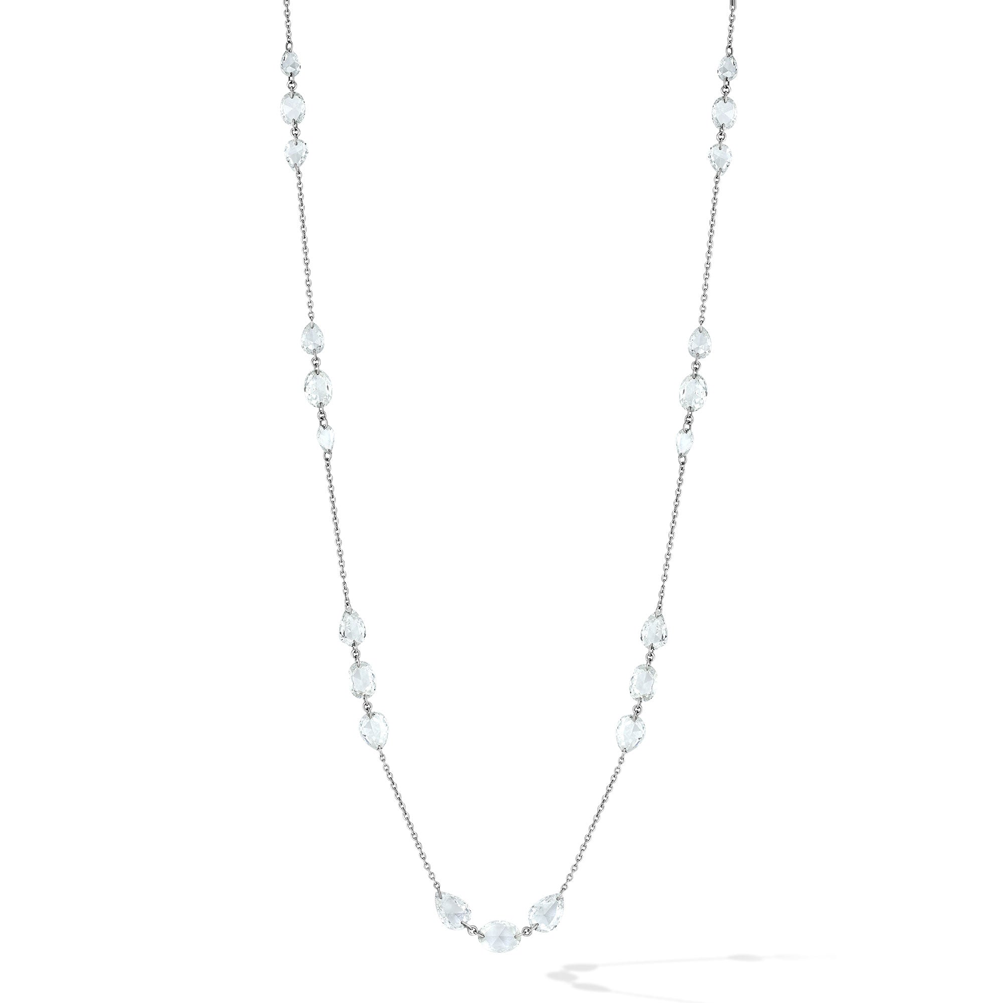 Image of 64Facets triple Station Diamond and Gold Chain Necklace