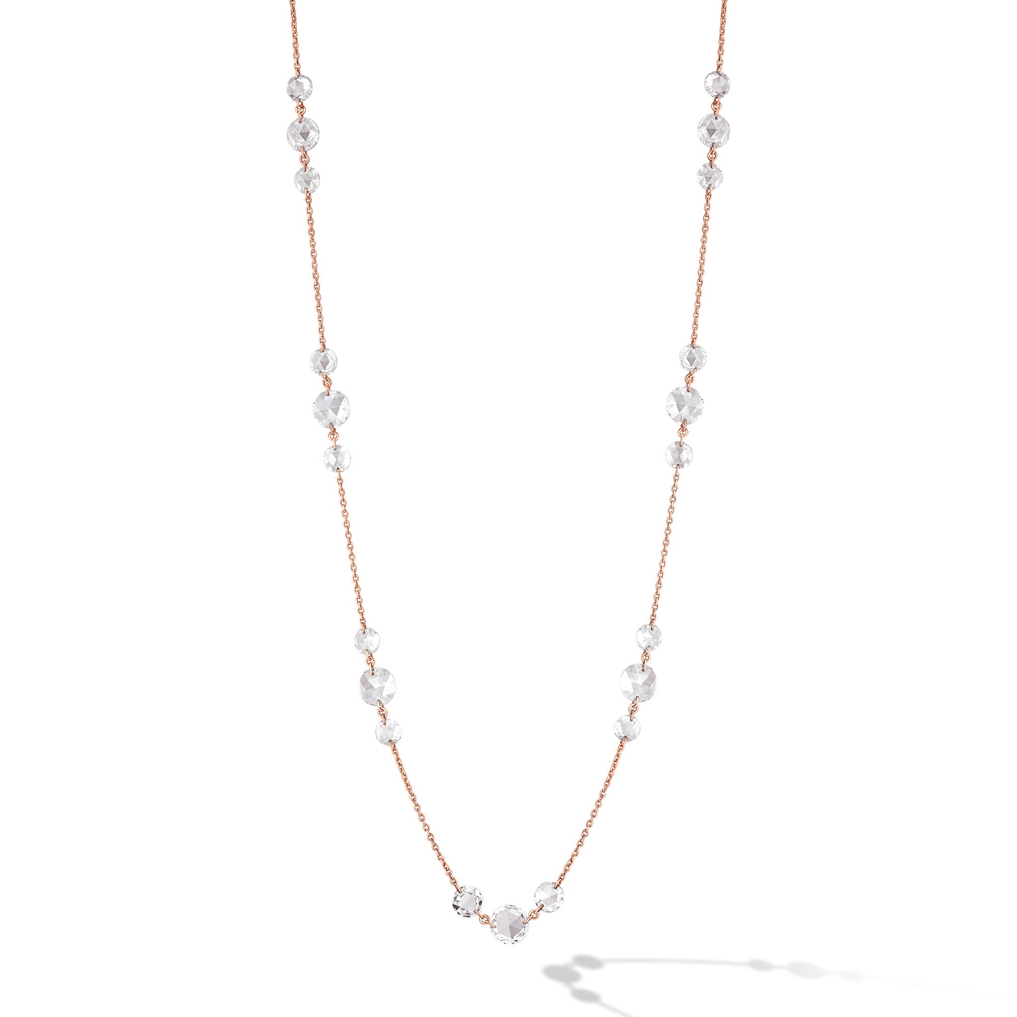 Image of 64Facets triple Station Diamond and Gold Chain Necklace
