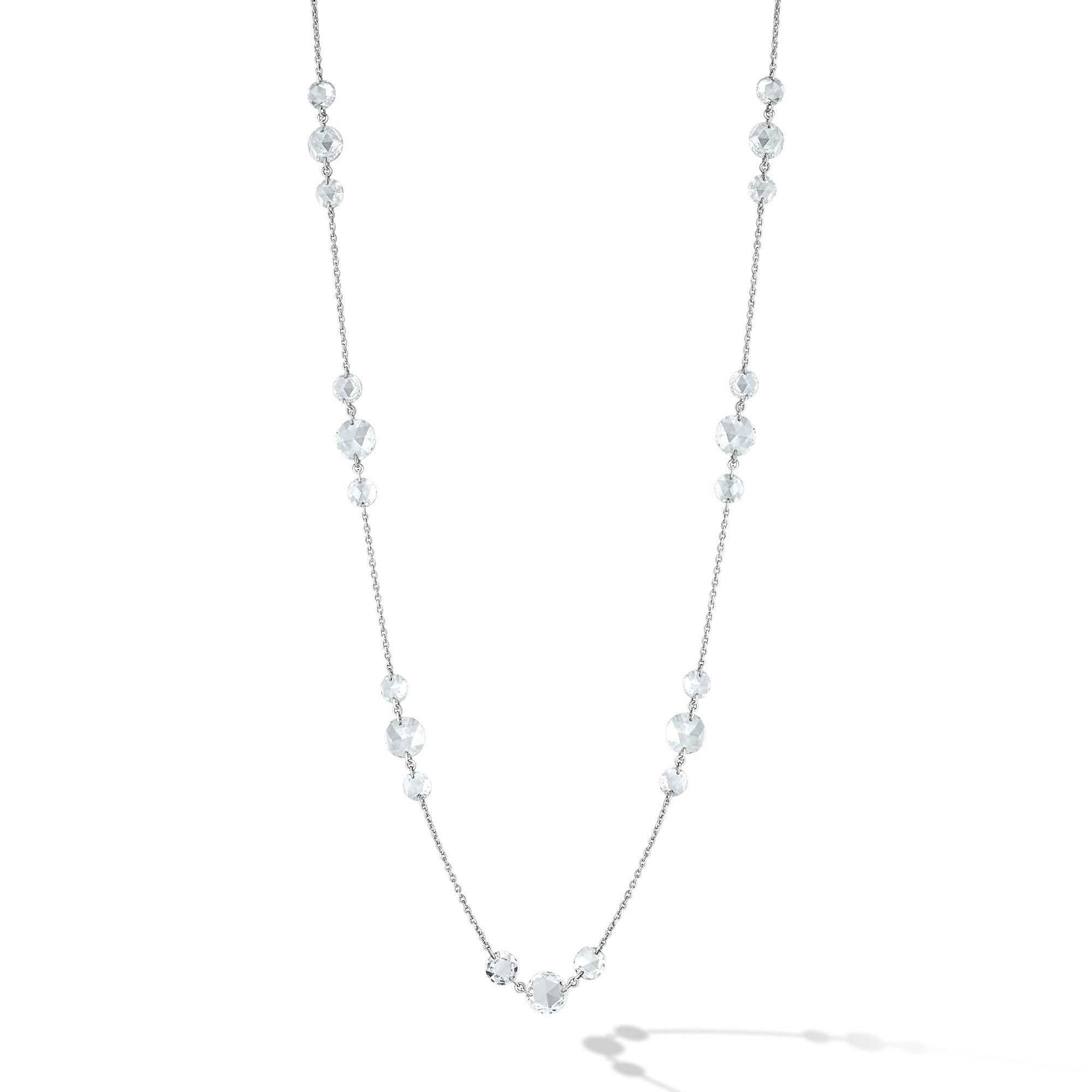 Image of 64Facets triple Station Diamond and Gold Chain Necklace